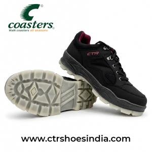 CTR OD-1 Black Trekking Shoes for Men & Women | Low Ankle Anti-Skid Hiking Shoes | Lightweight Outdoor Footwear India