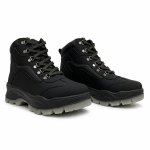 CTR OD-4 Black Trekking Shoes for Men & Women | High Ankle Anti-Skid Hiking Shoes | Black