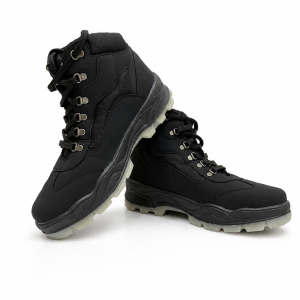 CTR OD-4 Black Trekking Shoes for Men & Women | High Ankle Anti-Skid Hiking Shoes | Black