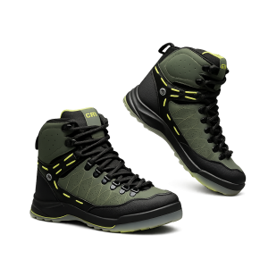 CTR Sherpa 2 Outdoor Trekking Boots | Water-Resistant High Ankle Hiking Shoes | Anti-Slip Grip | Avocado Green