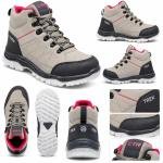 CTR Trek 20 Water-Resistant High Ankle Anti-Skid Hiking Shoes | Lightweight Unisex Trekking Shoes | Black